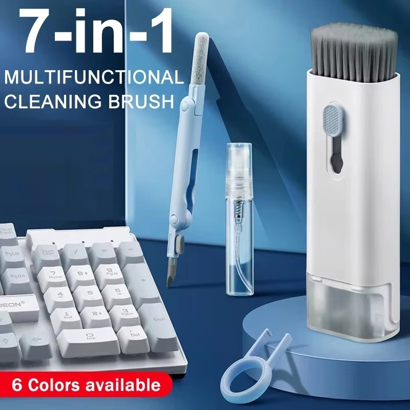 Keycap Puller Ring - 7 In 1 Keyboard Cleaner Brush