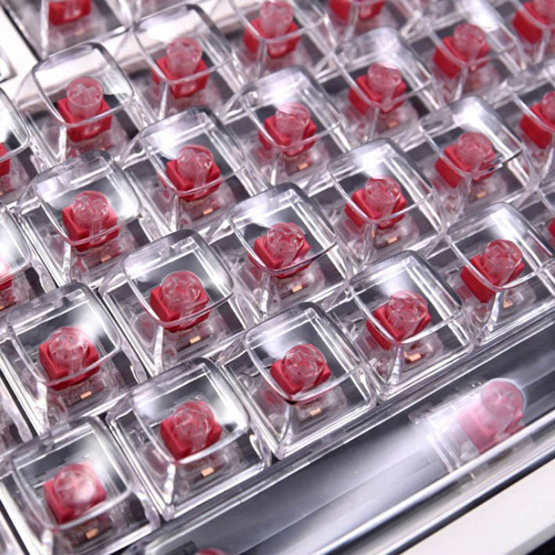132 Keys Crystal Transparent K - Keyboard Gaming Black review and price