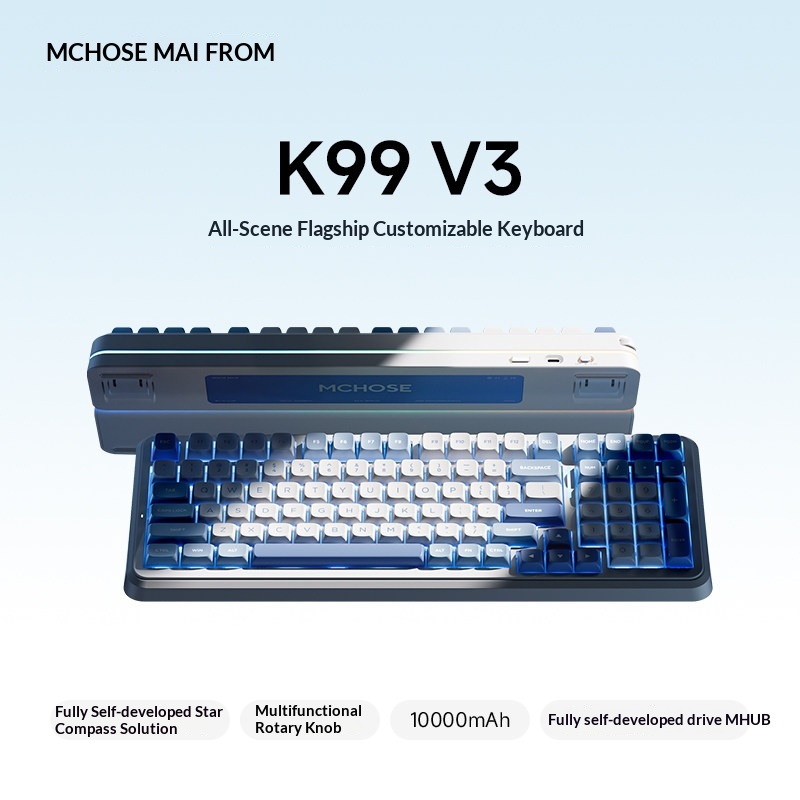 MCHOSE K99 V3 Customizable Mec - Gaming Keyboard Mechanical Wireless review and price