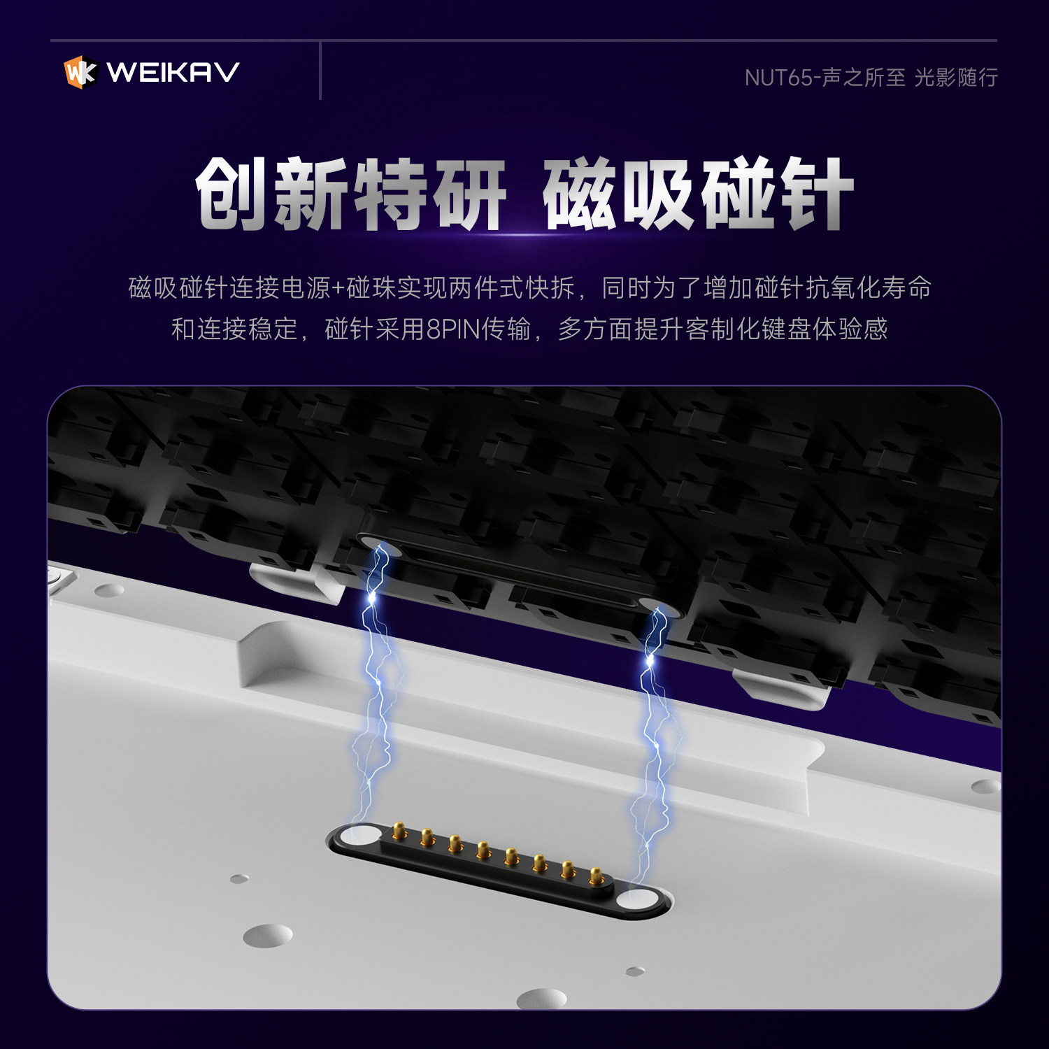 New Weikav Nut65 Aluminum Mech - Gaming Keyboard Mechanical Wireless review and price
