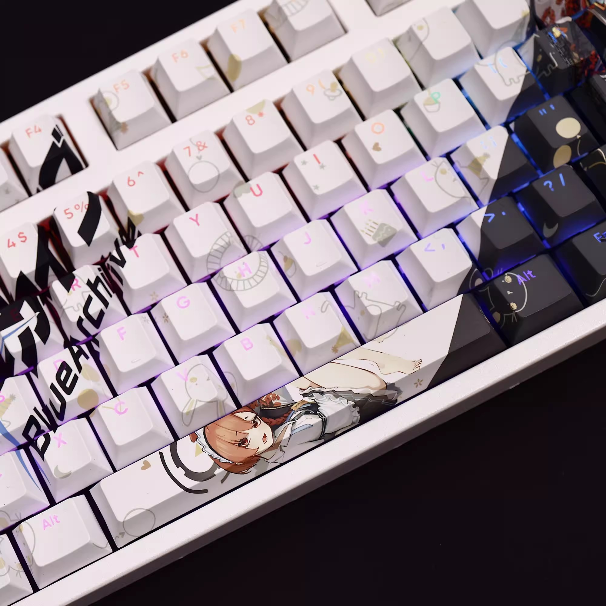 108 Keys/set Blue Archive Mika - Gaming Keyboard Blue review and price