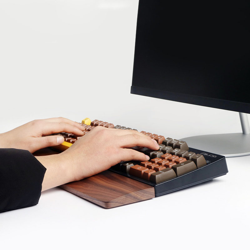 One-Hand Oak Walnut Wooden Key - Gaming Keyboard Number Pad review and price