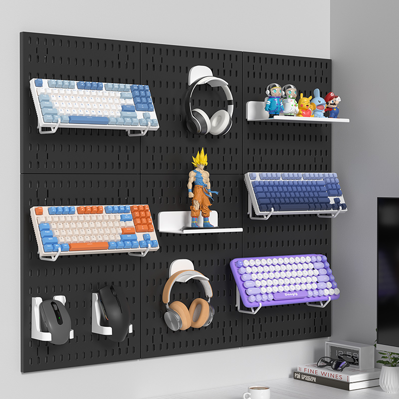 Adhesive Pegboard Shelf for Ga - Gaming Keyboard Mouse review and price