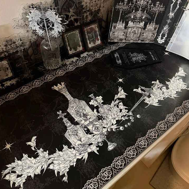 Divine Realm Gothic Building M - Gaming Keyboard And Mouse Pad review and price