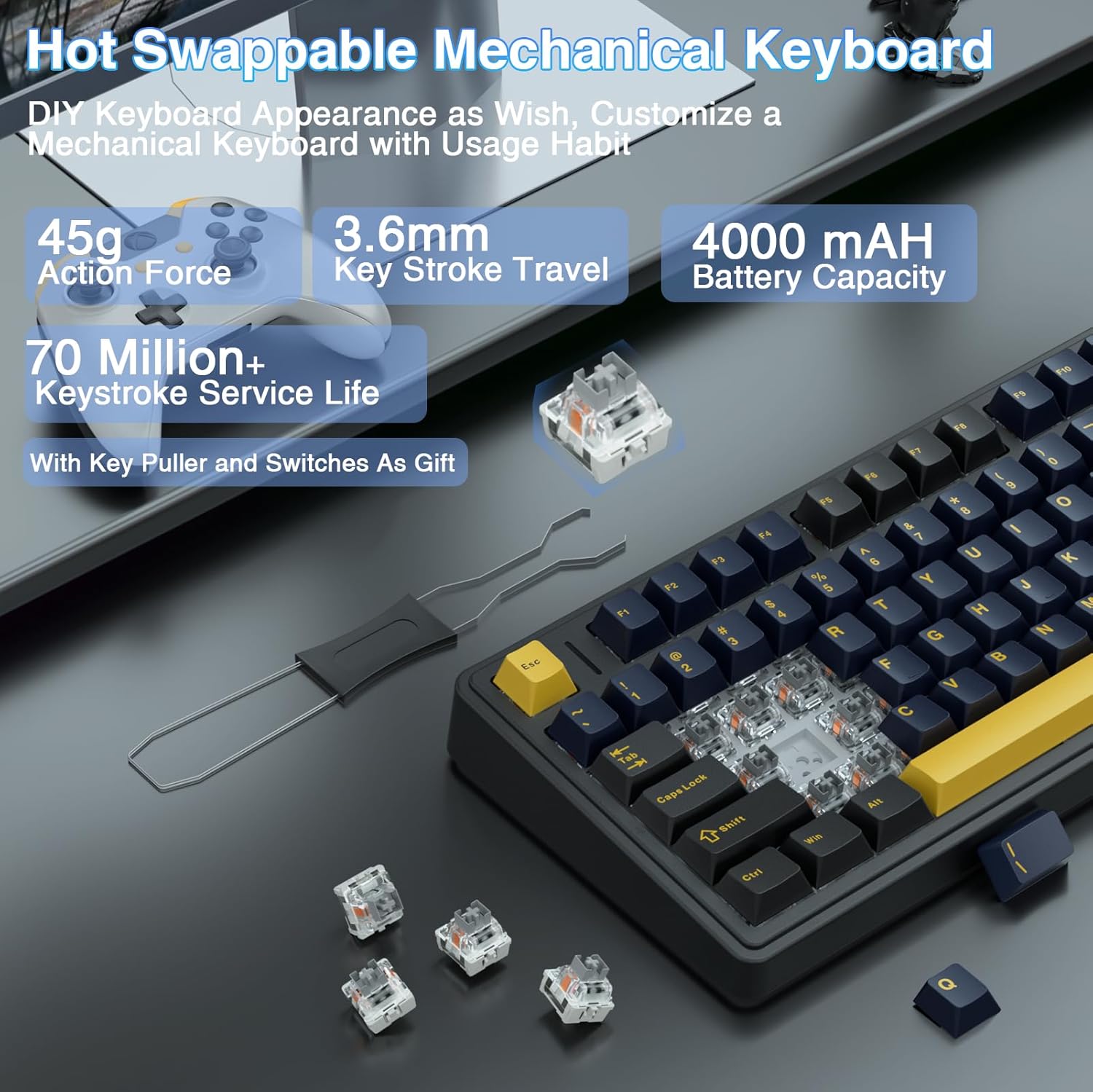Aula F75 Mechanical Keyboard,  - Gaming Keyboard Number Pad review and price