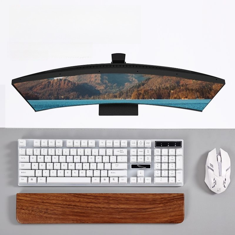 Solid Wood Keyboard Palm Rest  - Gaming Keyboard Ergo review and price