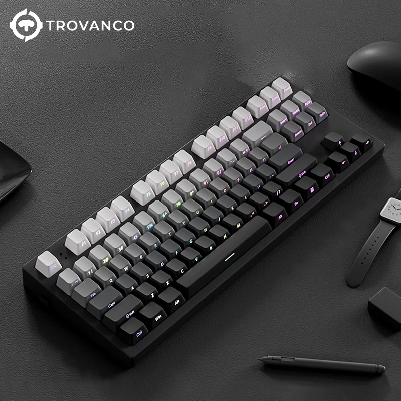 130 Keys Gradient Keycaps Side - Gaming Keyboard Typewriter review and price