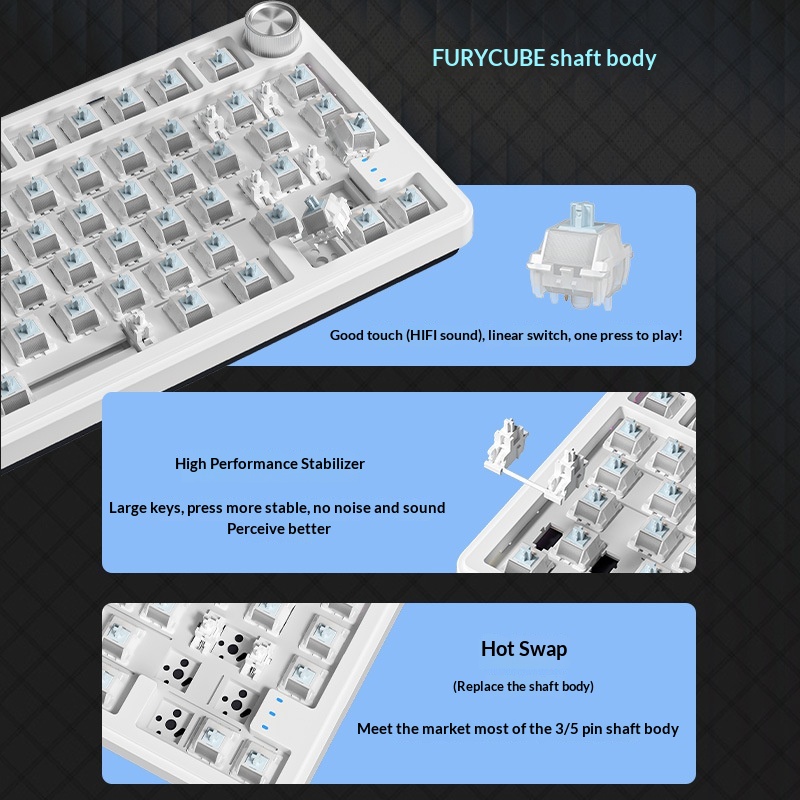 Furycube Rx75 Pro Tri Mode Rus - Gaming Keyboard Not Typing review and price