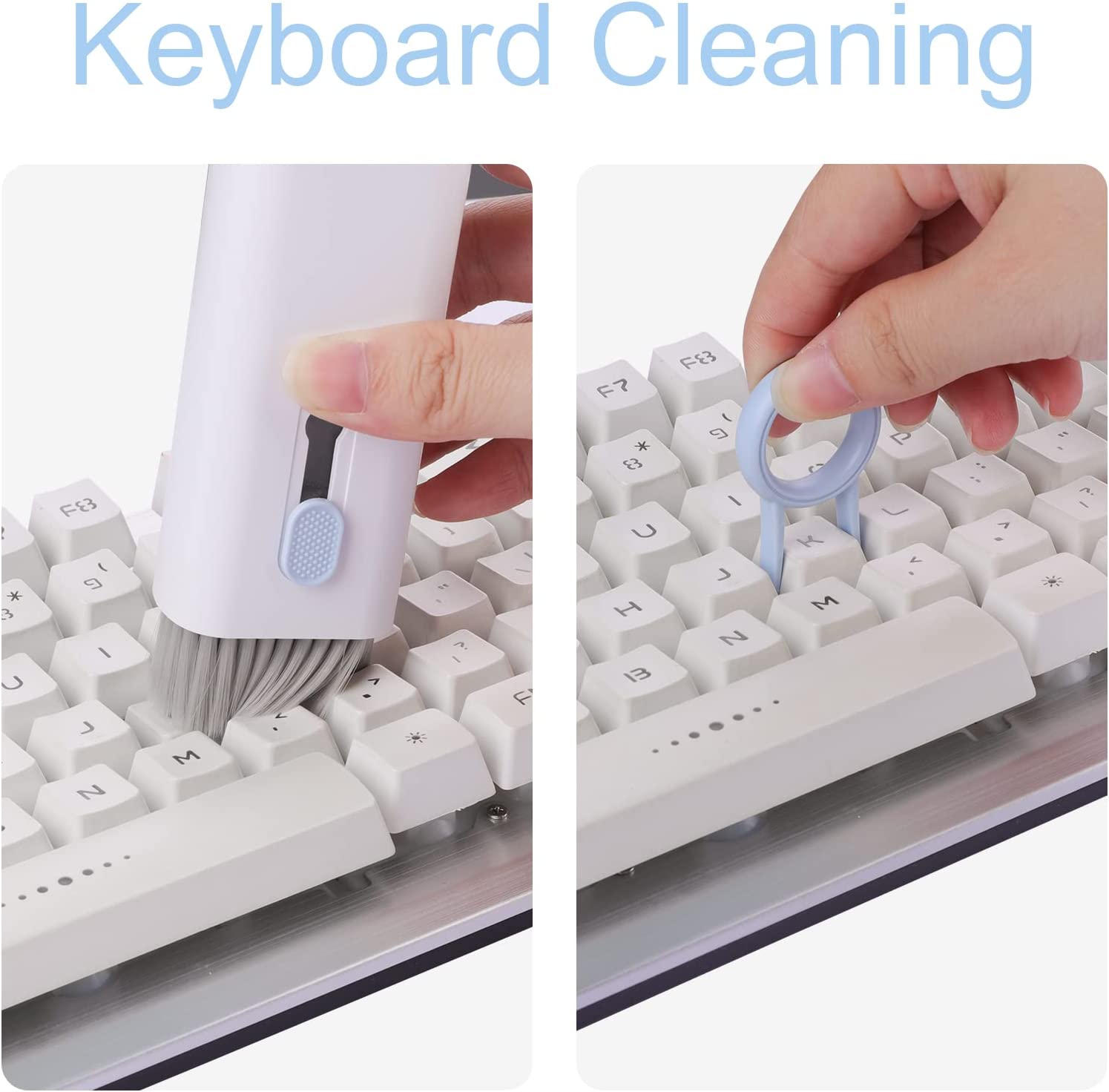 7 In 1 Keyboard Cleaner Brush  - Keycap Puller Ring review and price