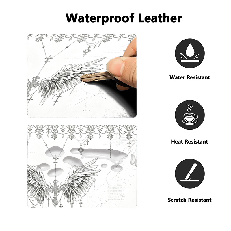Leather Mousepad Black White A - Gaming Keyboard Tactile review and price