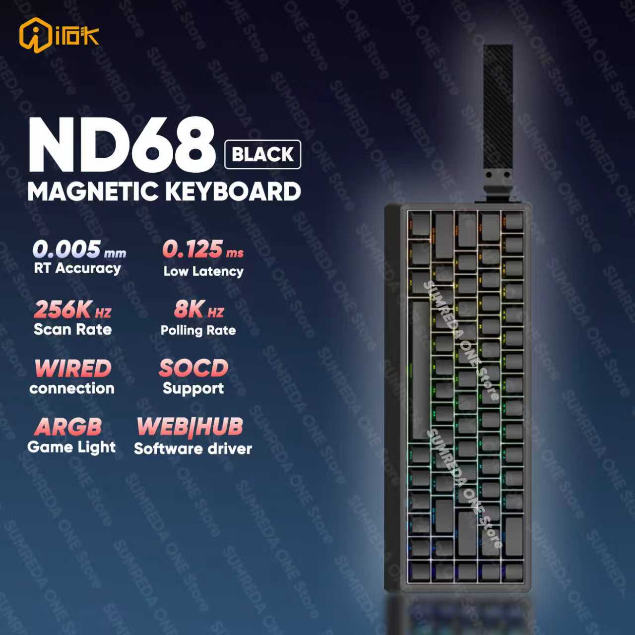 IROK ND68 ND68Pro Hall Effect  - Gaming Keyboard Hall Effect Switches review and price