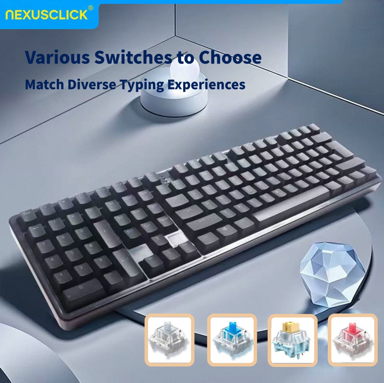 NexusClick Ergonomic Left Hand - Gaming Keyboard Number Pad review and price